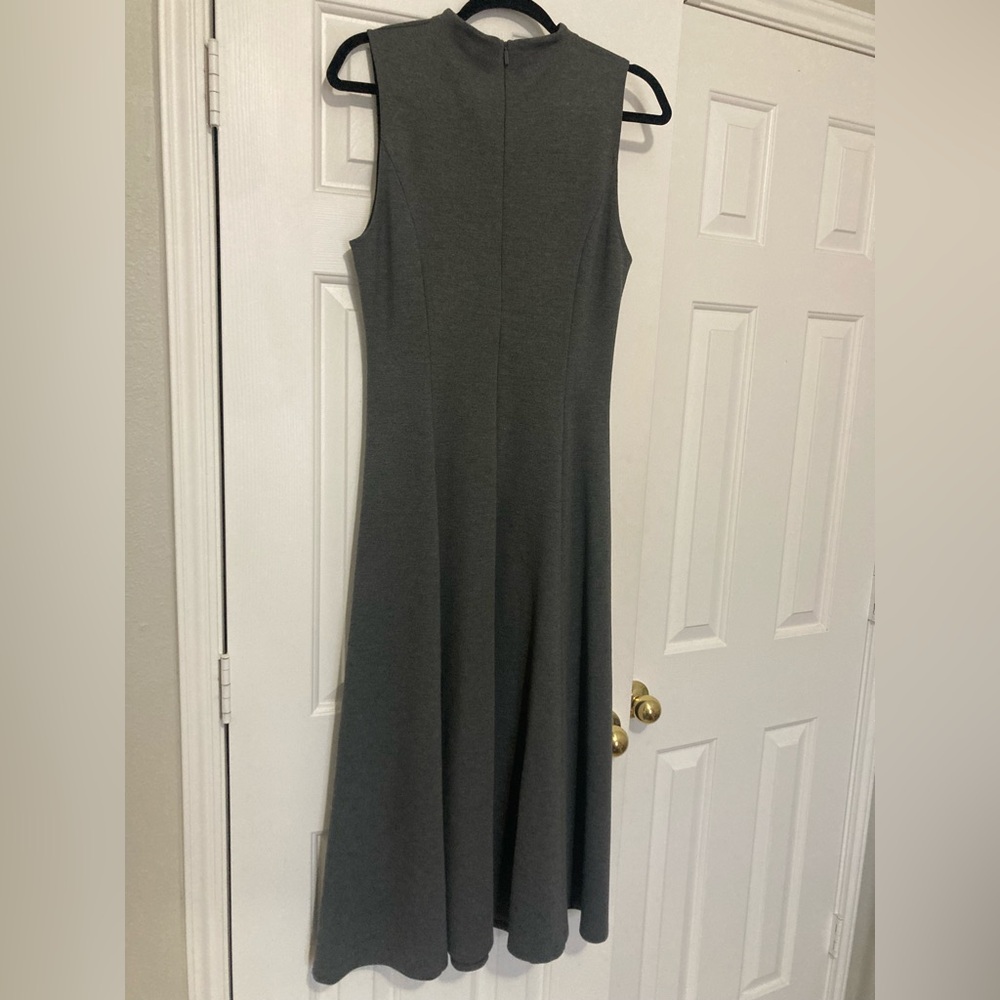 Aritzia Wilfred Ponteflex Ruth Dress in Heather Charcoal Size 8 NWT Lawyer - Picture 10 of 16